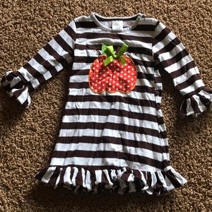 Long sleeve pumpkin dress